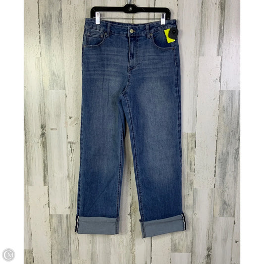Jeans Straight By Oat In Blue Denim, Size: 8