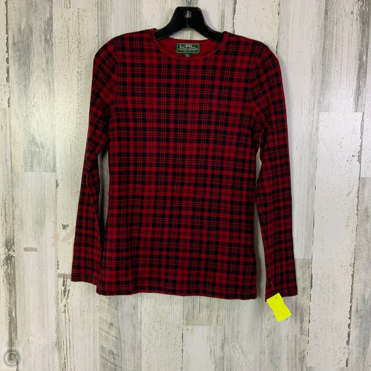 Top Long Sleeve Basic By Lauren By Ralph Lauren In Red, Size: Mp