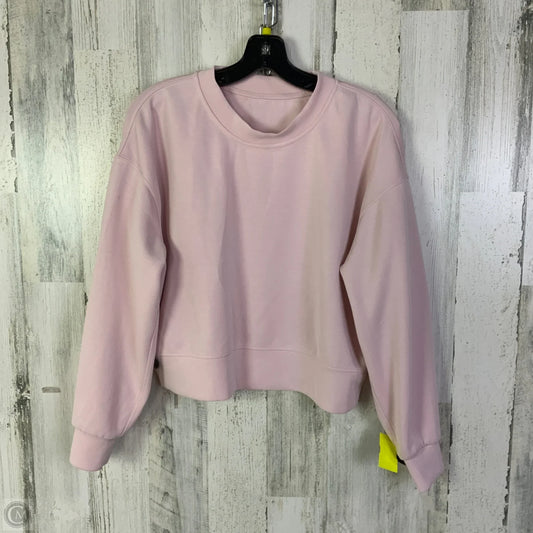 Athletic Sweatshirt Crewneck By Lululemon In Pink, Size: 4