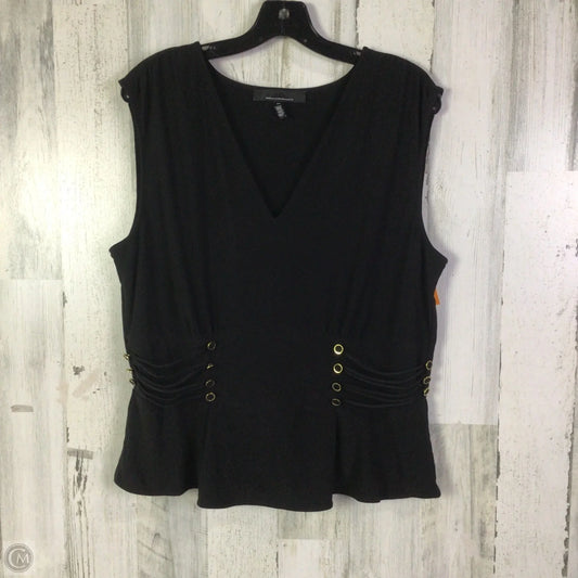Blouse Sleeveless By White House Black Market In Black, Size: Xl