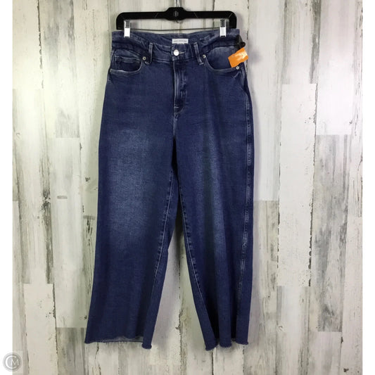 Jeans Cropped By Good American In Blue Denim, Size: 6