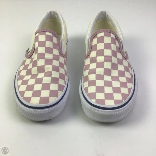 Shoes Sneakers By Vans In Cream & Pink, Size: 6
