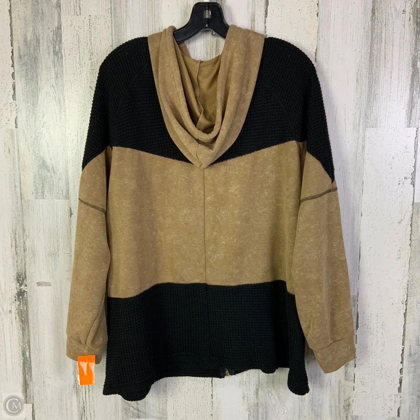 Sweatshirt Hoodie By Dokotoo In Black & Brown, Size: L