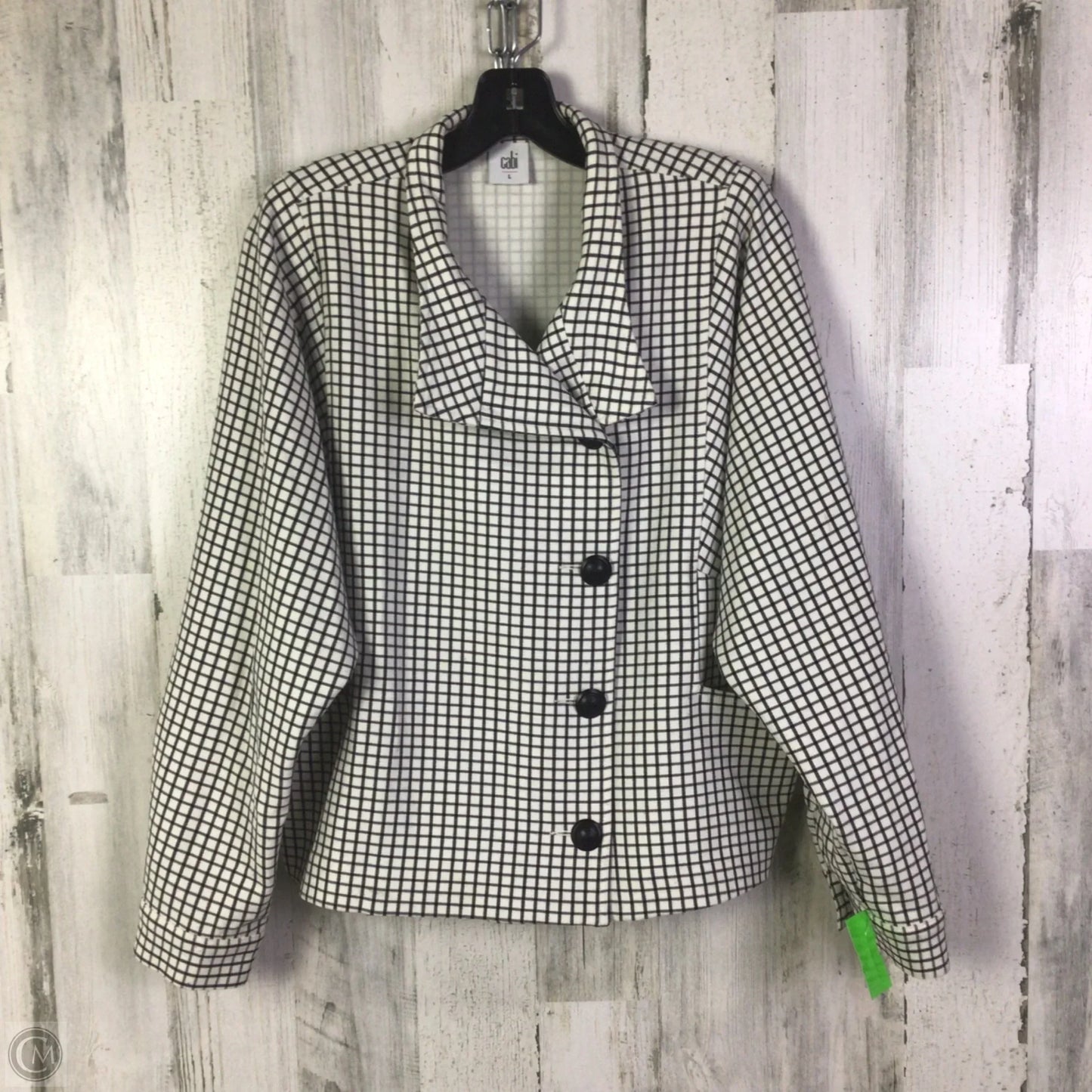 Blazer By Cabi In Black & White, Size: L