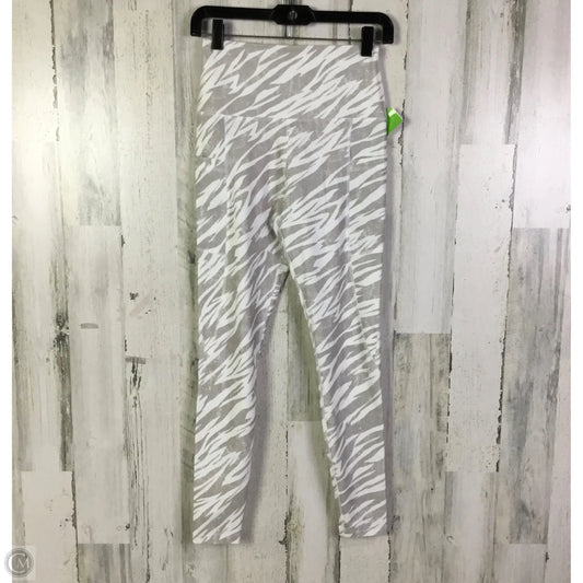 Athletic Leggings By Clothes Mentor In Grey & White, Size: S