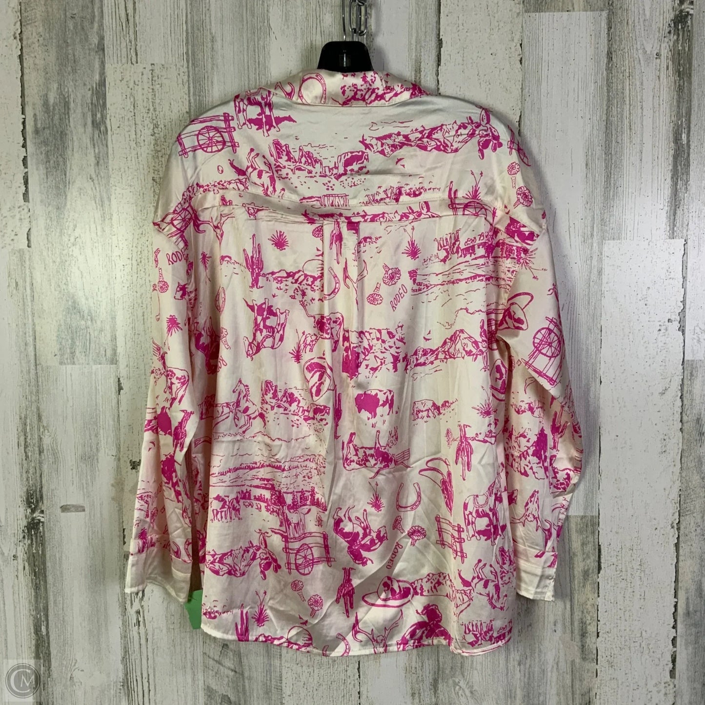 Pajamas 2pc By Clothes Mentor In Cream & Pink, Size: S