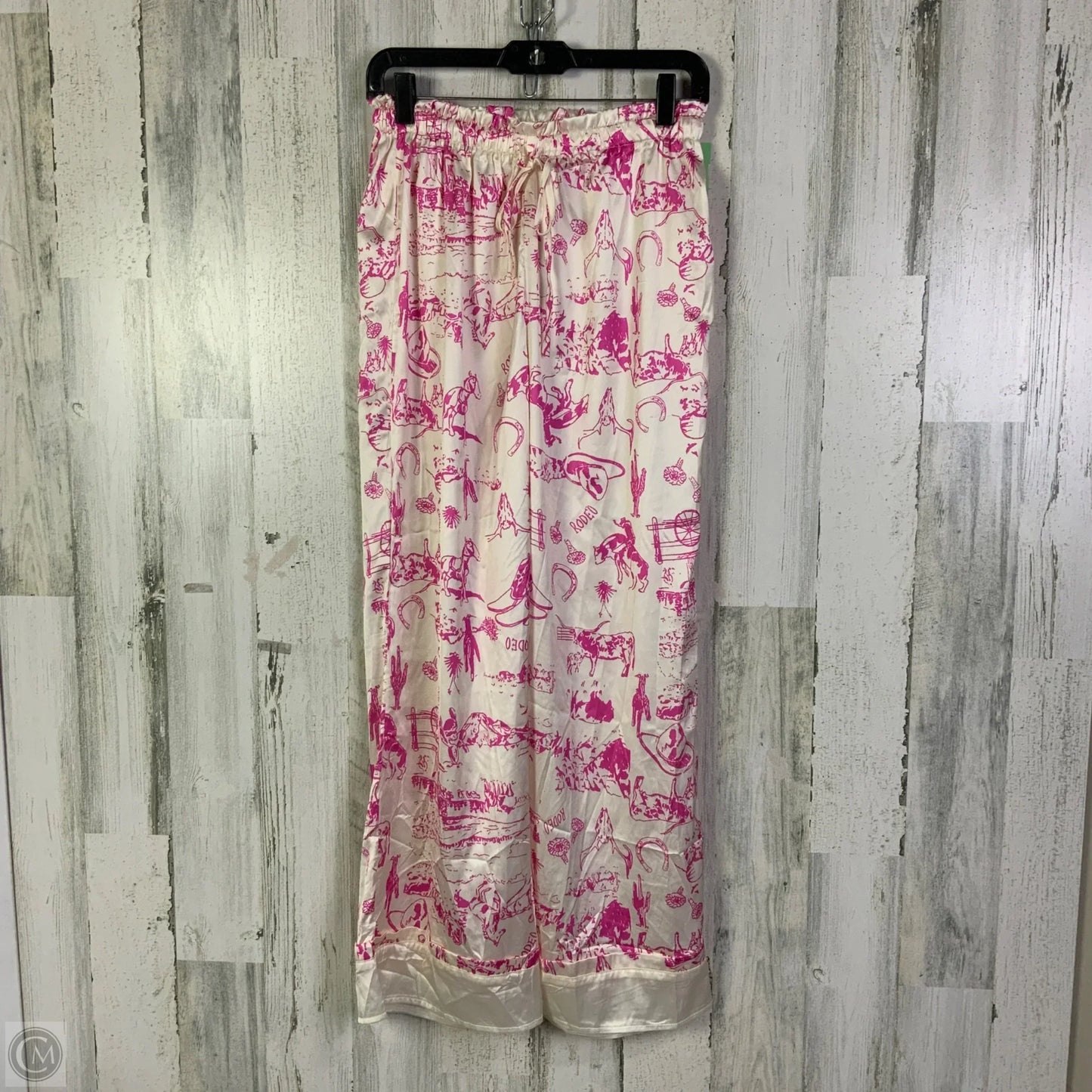Pajamas 2pc By Clothes Mentor In Cream & Pink, Size: S
