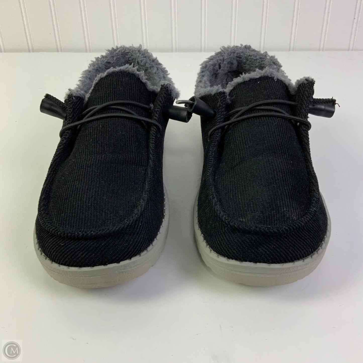 Shoes Flats By Hey Dude In Black, Size: 7
