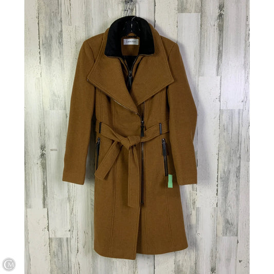 Coat Peacoat By Calvin Klein In Brown, Size: S