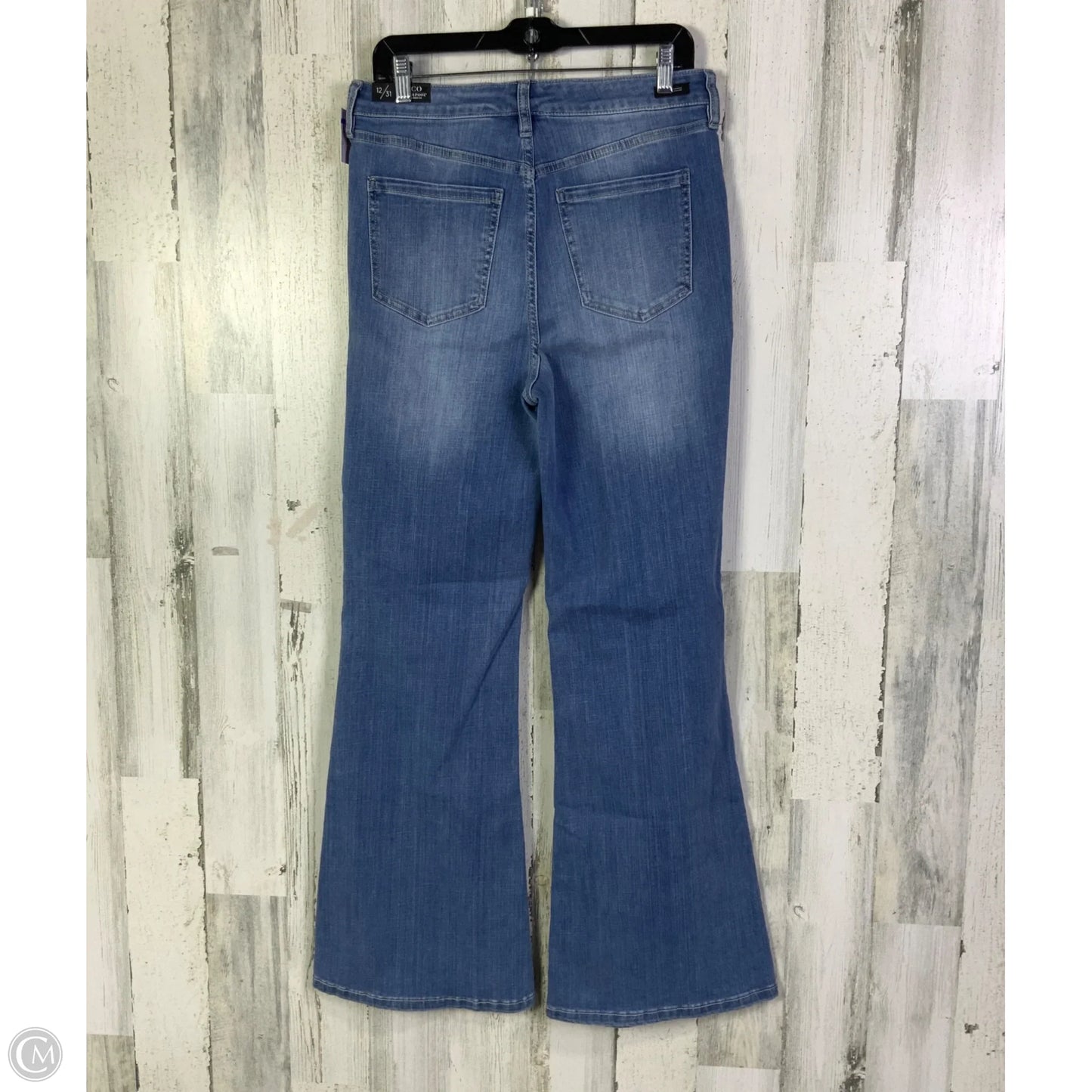 Jeans Flared By Liverpool In Blue Denim, Size: 12