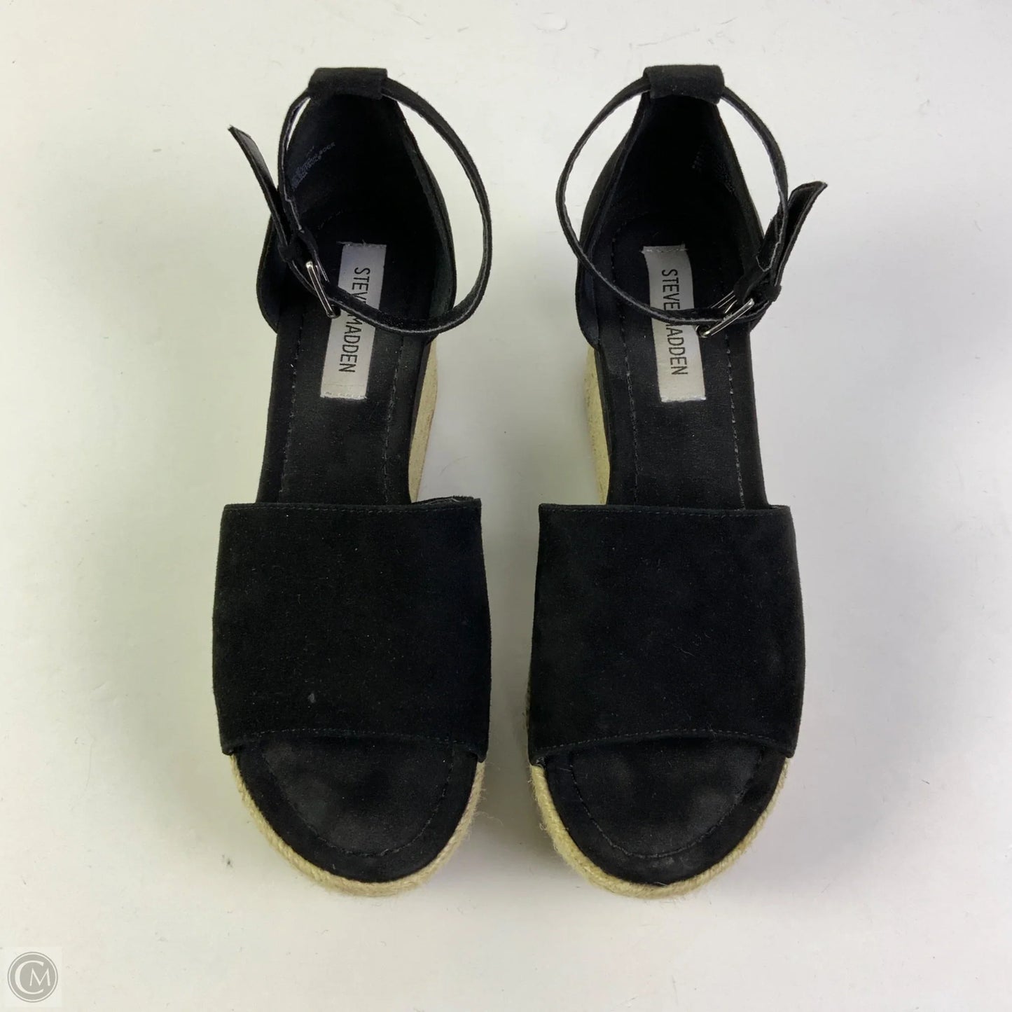 Sandals Heels Platform By Steve Madden In Black, Size: 9