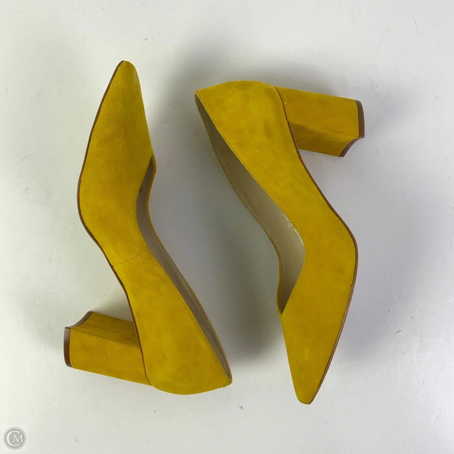 Shoes Heels Block By Marc Fisher In Yellow, Size: 10