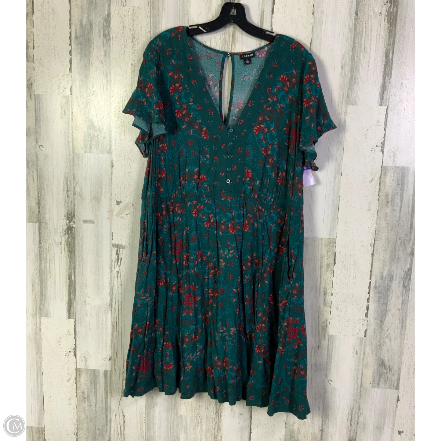 torrid green dress Plus Size - Tiered Maxi