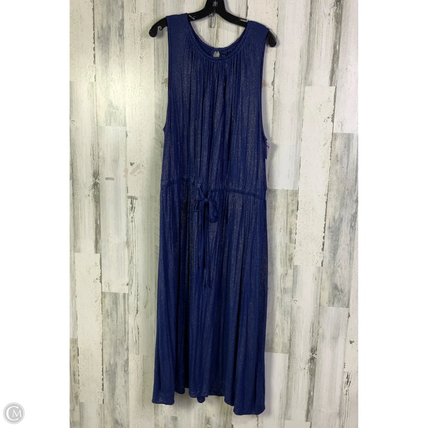 Dress Casual Maxi By Lane Bryant In Blue, Size: Xxl