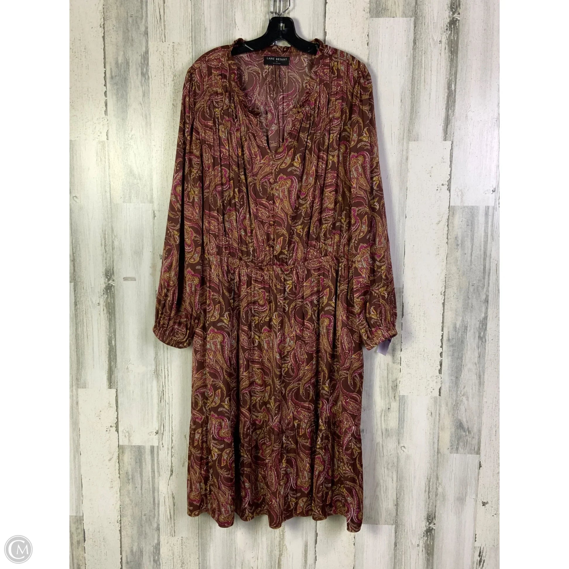lane bryant brown dress Working Classics Lane Bryant Brown Lace Midi