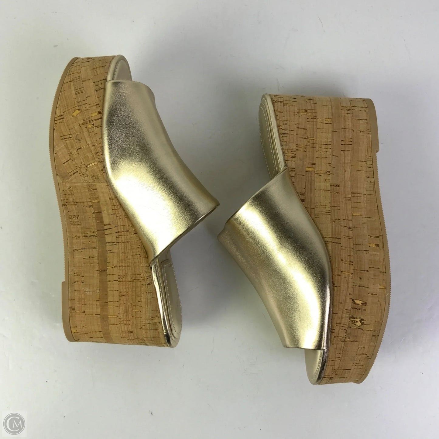 Sandals Heels Wedge By H&m In Gold, Size: 7