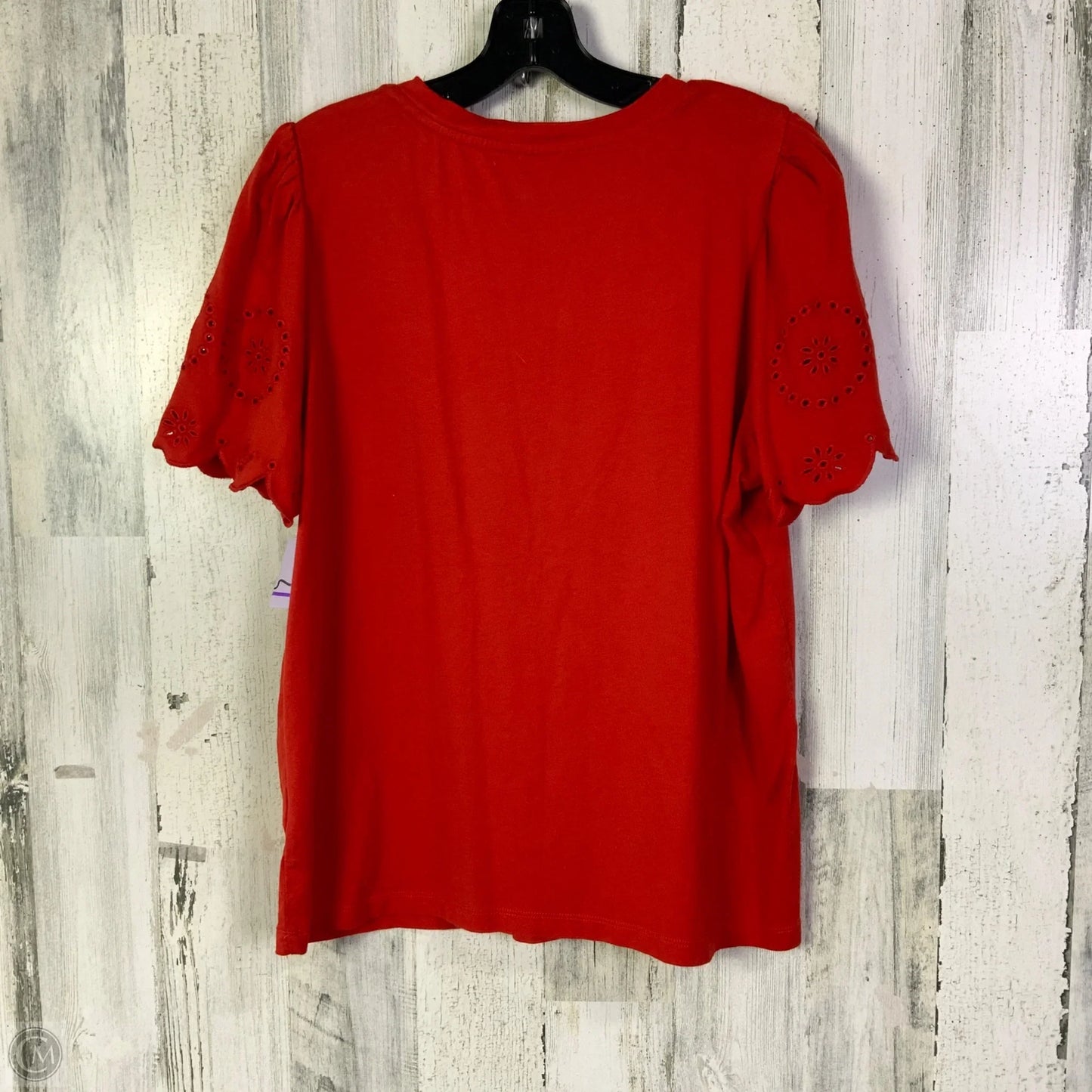 Top Short Sleeve By Draper James In Red, Size: L
