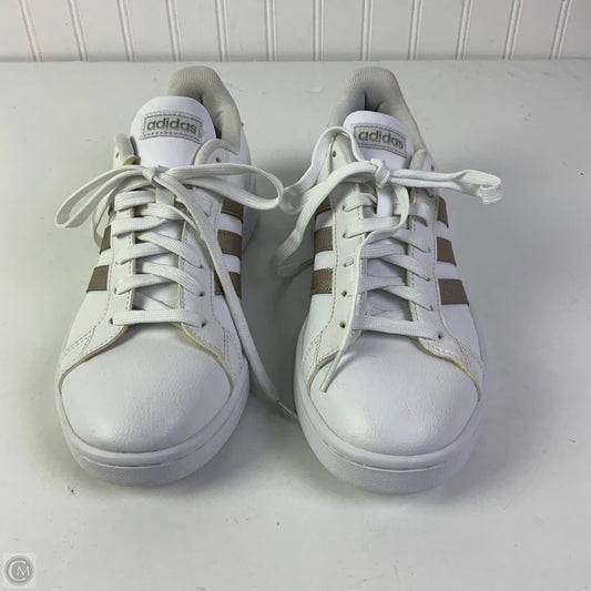 Shoes Athletic By Adidas In White, Size: 9