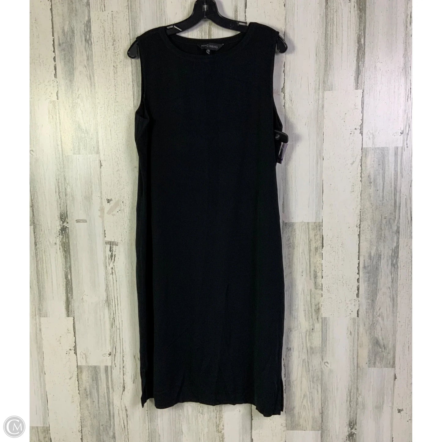 Dress Set 2pc By Ming Wang In Black & Pink, Size: Xl