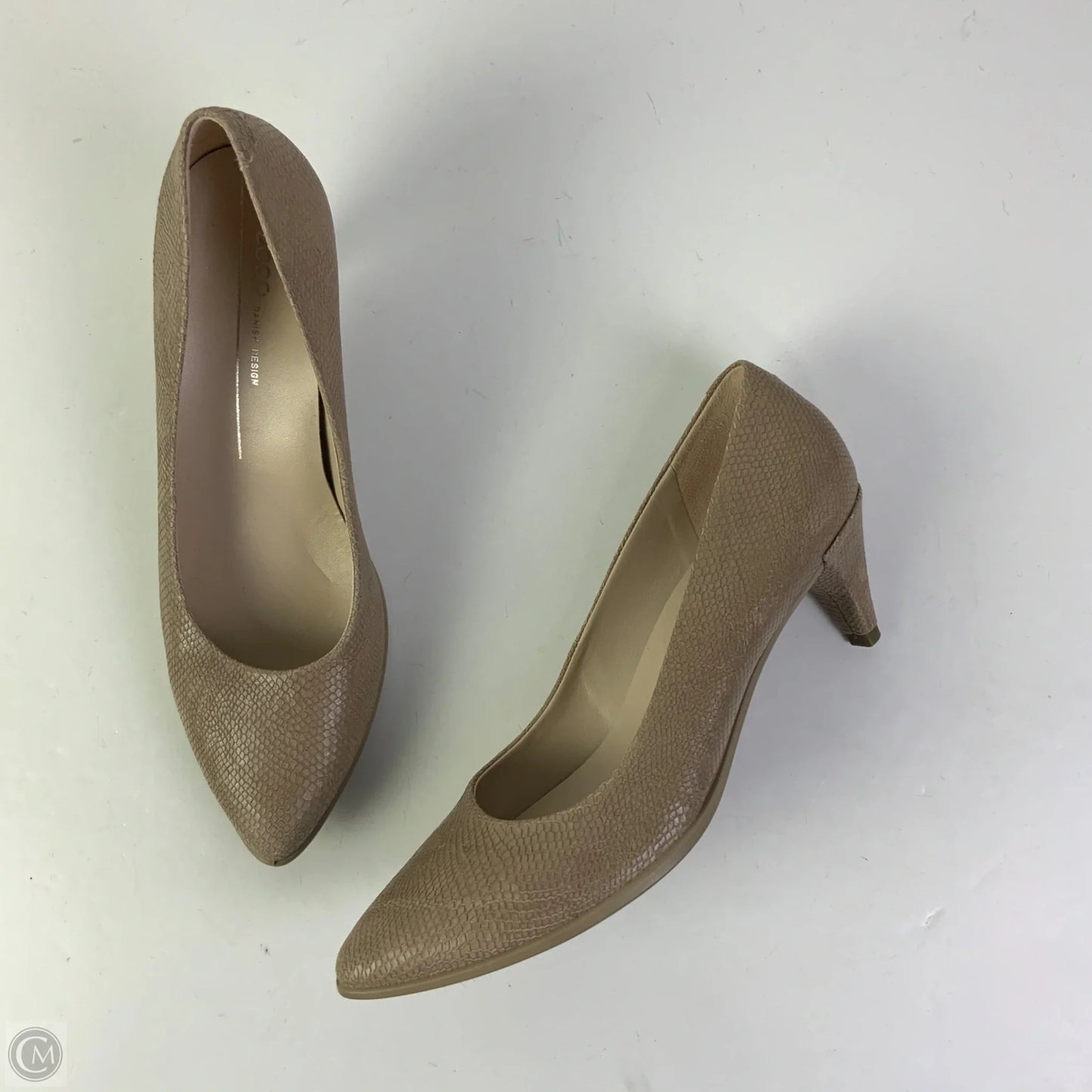 Shoes Heels Kitten By Ecco In Beige, Size: 10