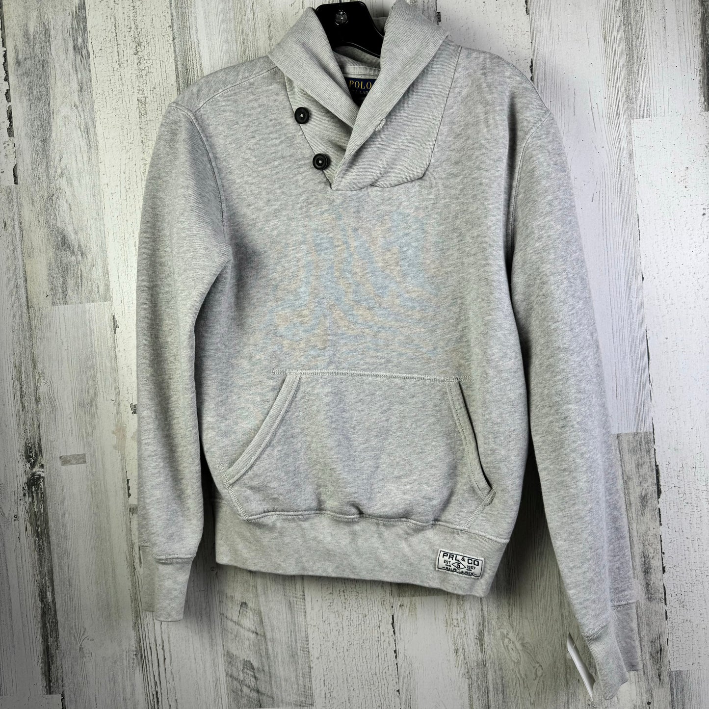 Grey Sweatshirt Collar Polo Ralph Lauren, Size Xs