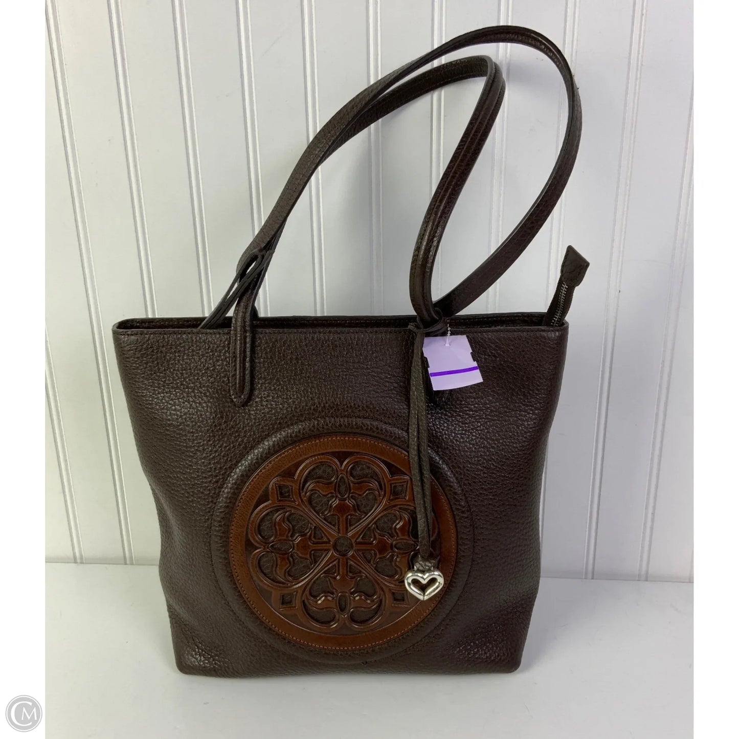 Handbag Leather By Brighton, Size: Large