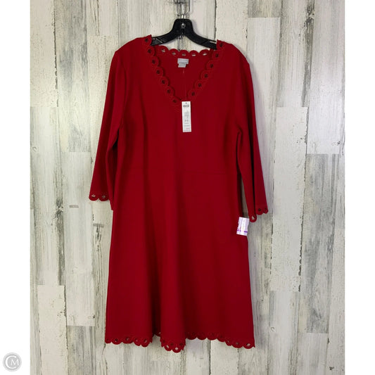 Dress Party Short By Chicos In Red, Size: L