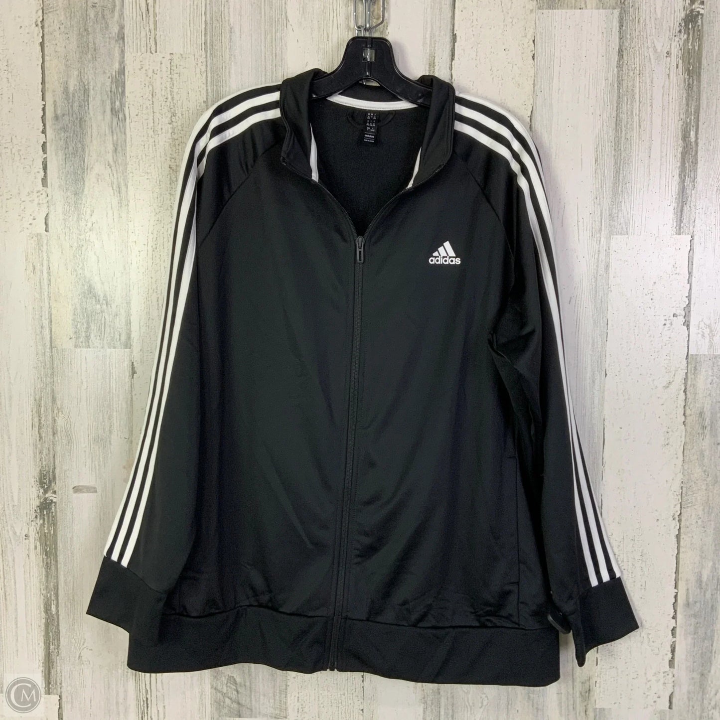 Athletic Pants 2pc By Adidas In Black & White, Size: 2x