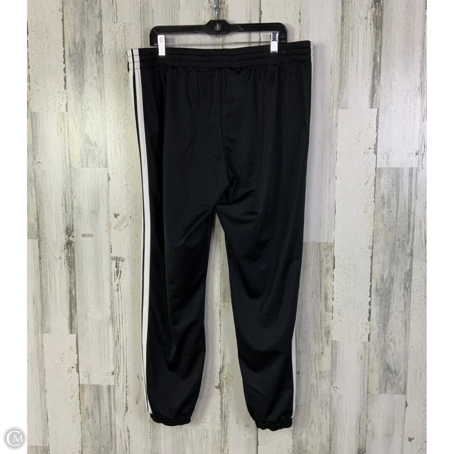 Athletic Pants 2pc By Adidas In Black & White, Size: 2x