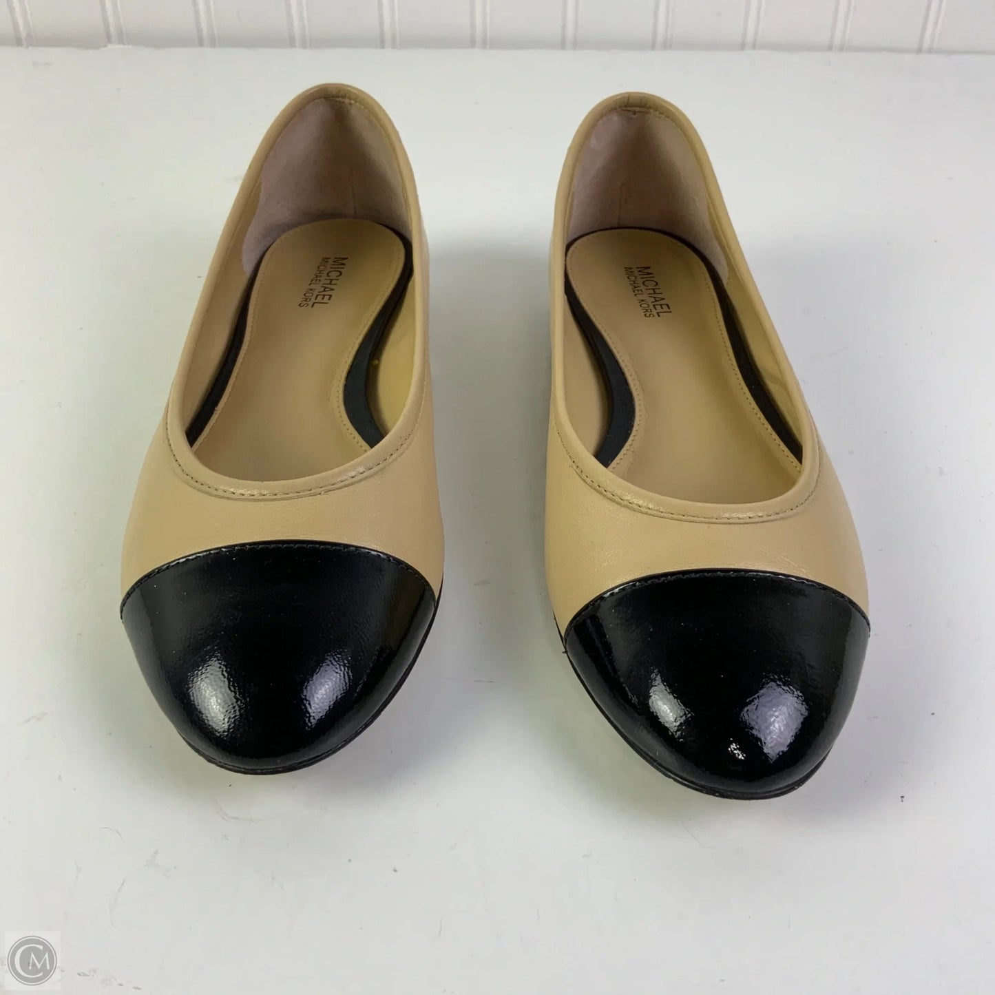 Shoes Flats By Michael By Michael Kors In Black & Tan, Size: 5.5