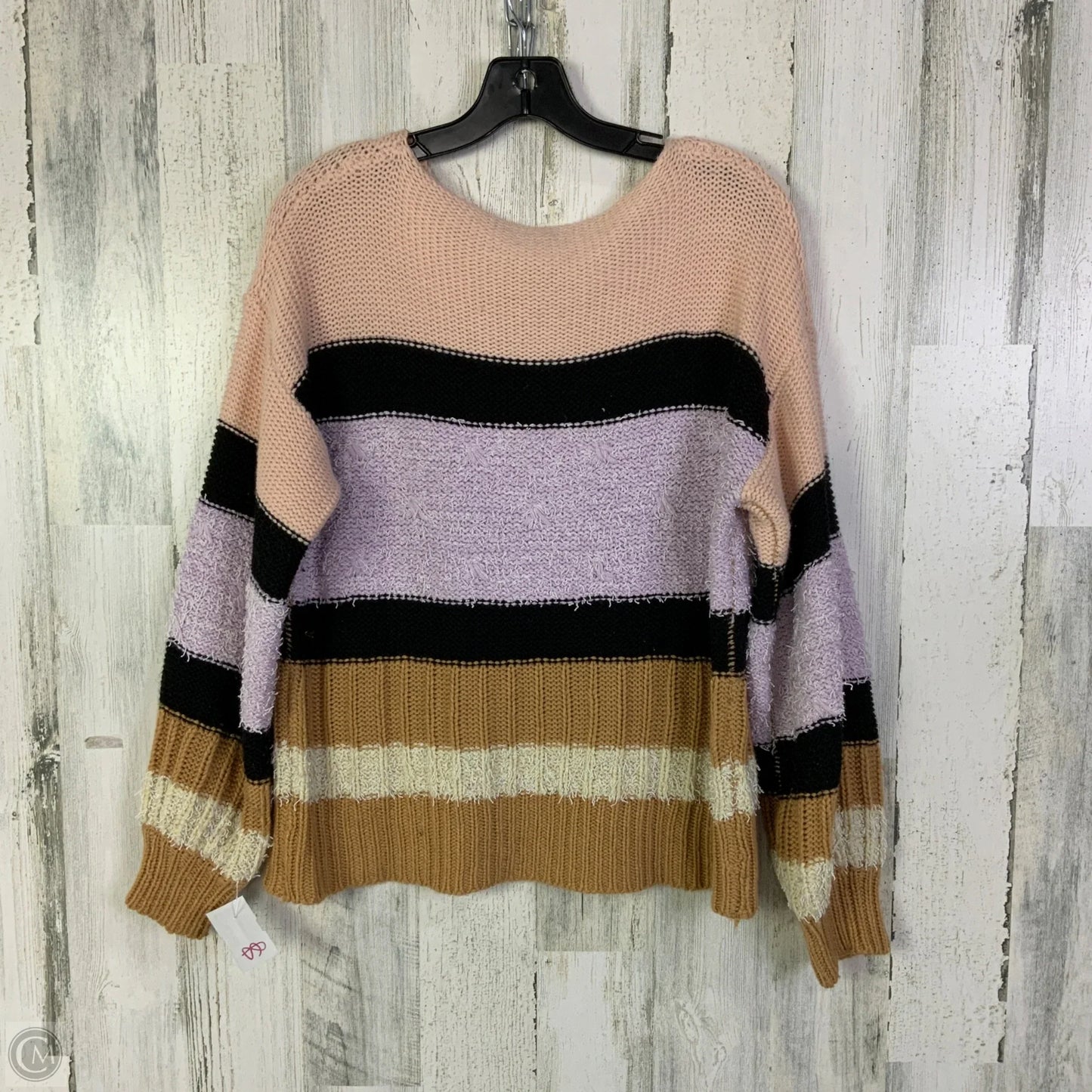 Sweater By Clothes Mentor In Pink & Purple, Size: L