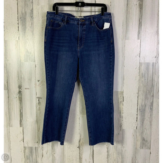 Jeans Cropped By Soft Surroundings In Blue Denim, Size: 14p