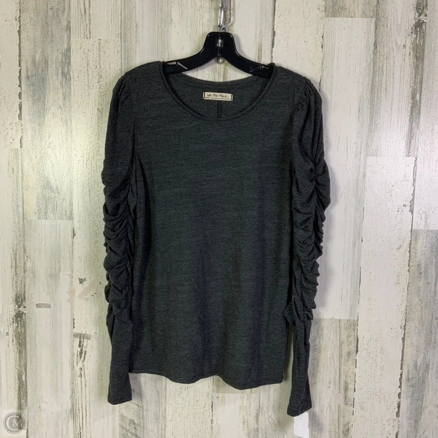 Top Long Sleeve By We The Free In Grey, Size: M