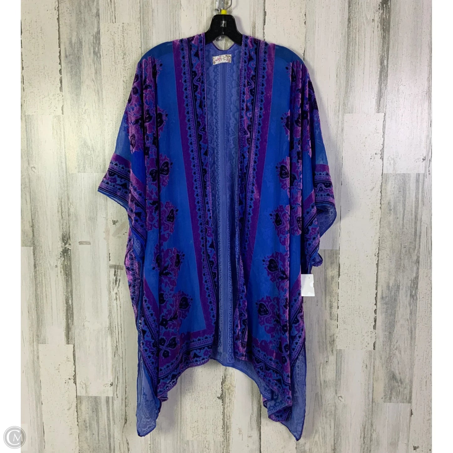Kimono By Free People In Blue & Purple, Size: Osfm