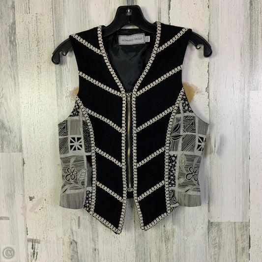 Vest Other By Clothes Mentor In Black & Grey, Size: S