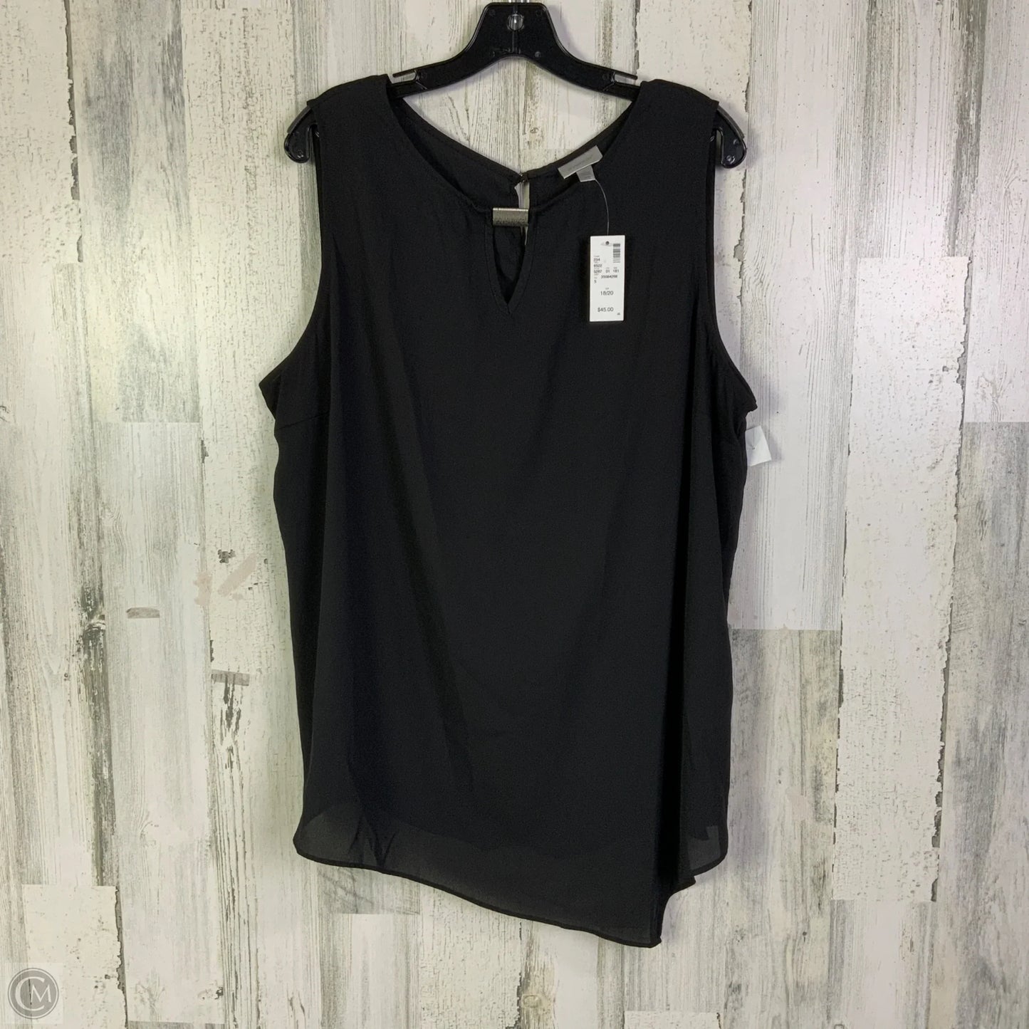 Blouse Sleeveless By Avenue In Black, Size: 1x