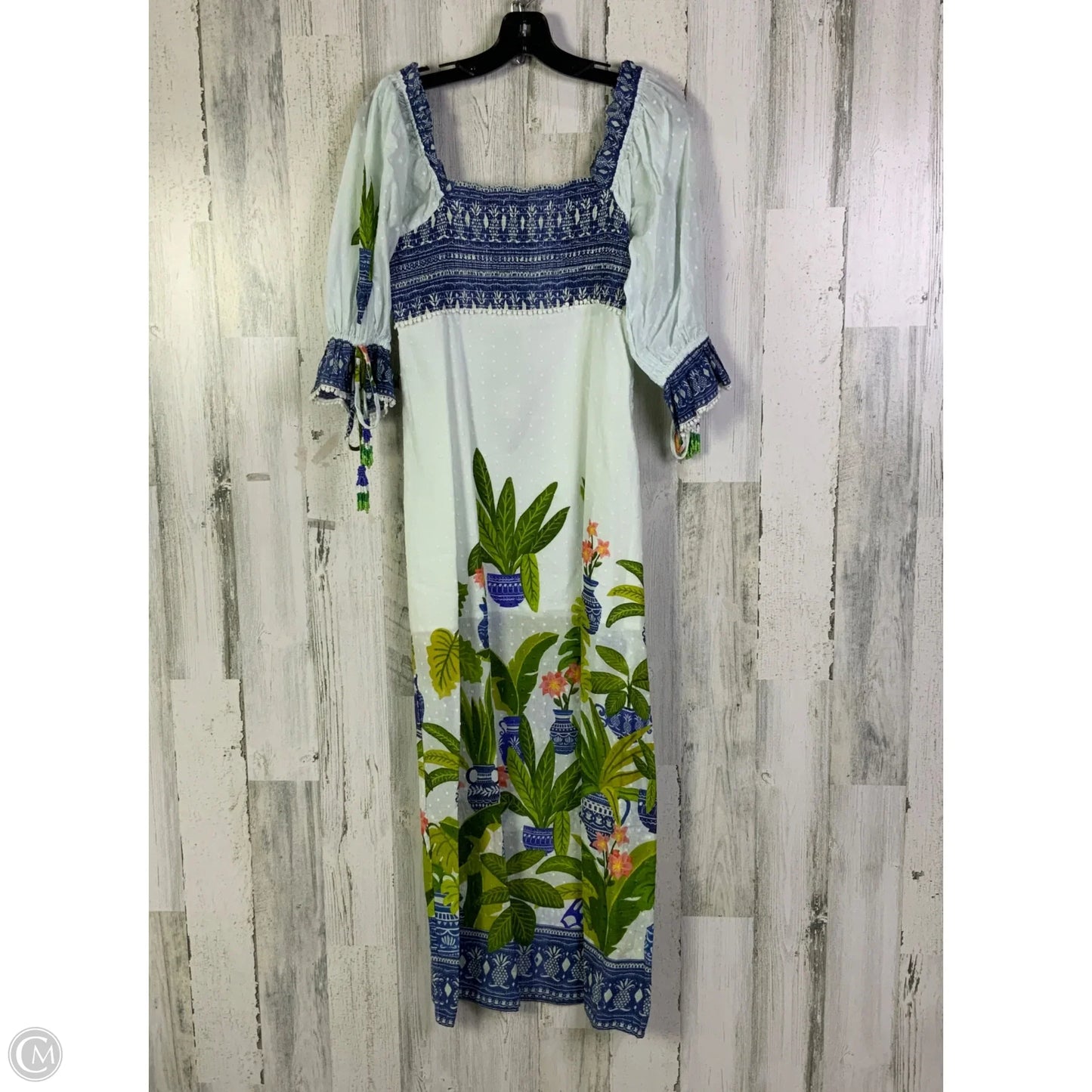 Dress Casual Maxi By Farm Rio In Floral Print, Size: S
