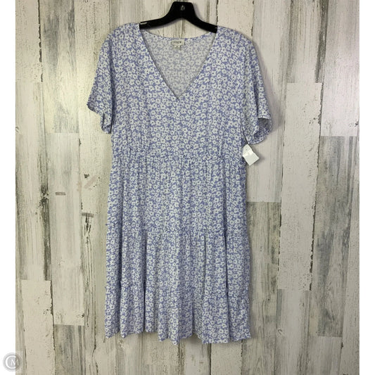 Dress Casual Short By J. Crew In Purple & White, Size: M