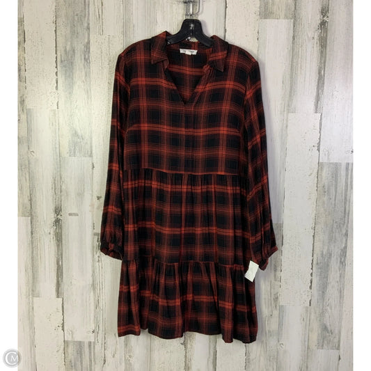 Dress Casual Short By Beachlunchlounge In Black & Orange, Size: M