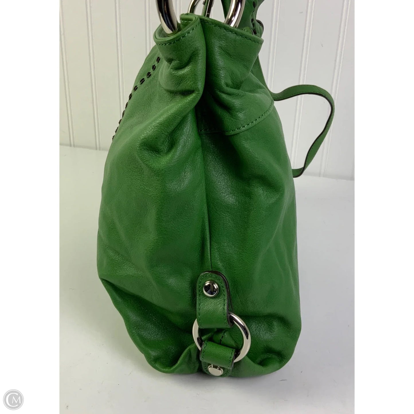 Handbag Leather By B. Makowsky, Size: Medium