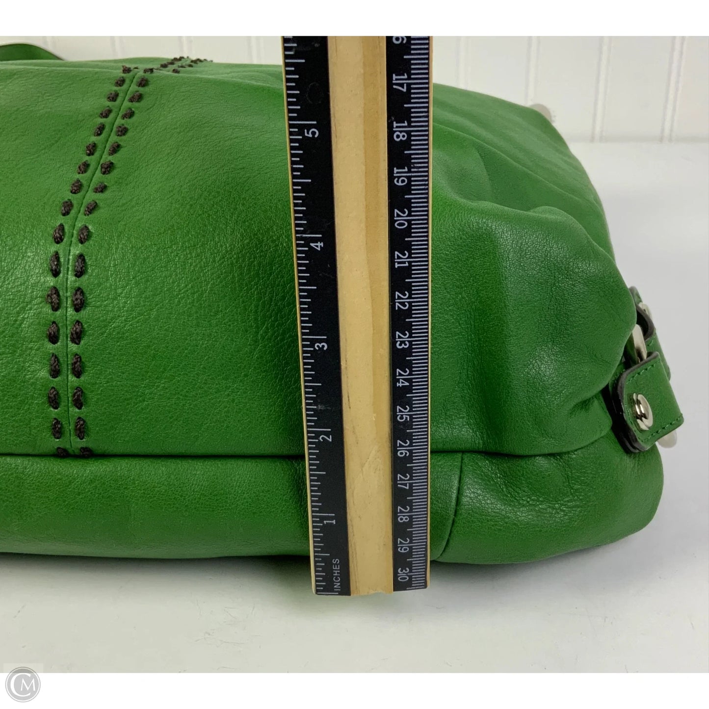 Handbag Leather By B. Makowsky, Size: Medium
