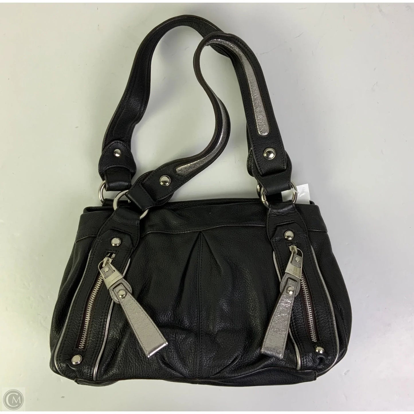 Handbag Leather By B. Makowsky, Size: Medium