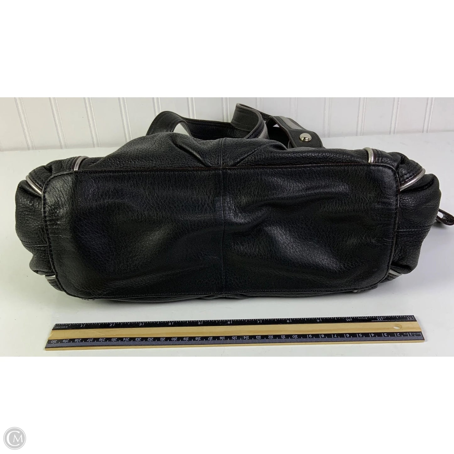 Handbag Leather By B. Makowsky, Size: Medium