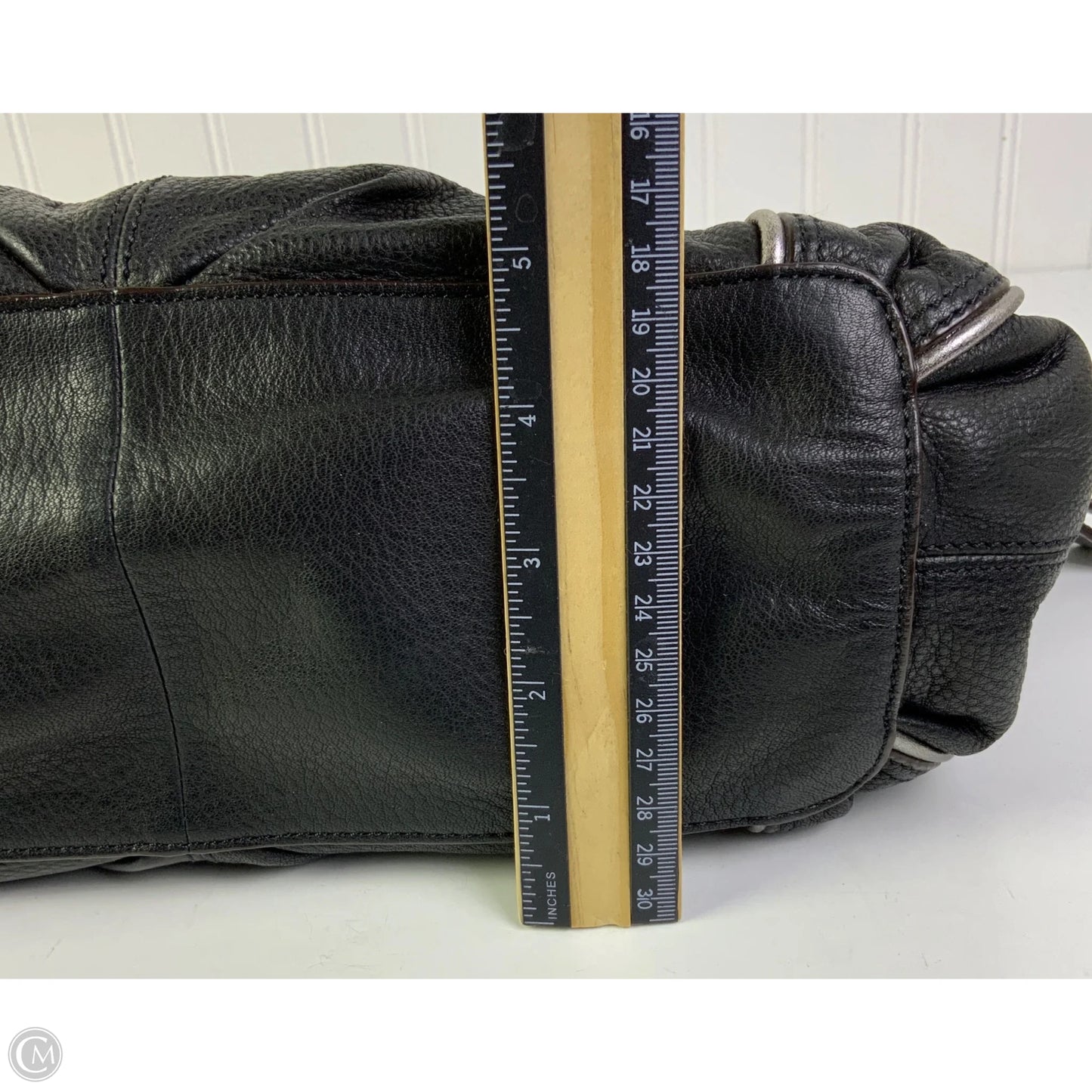 Handbag Leather By B. Makowsky, Size: Medium