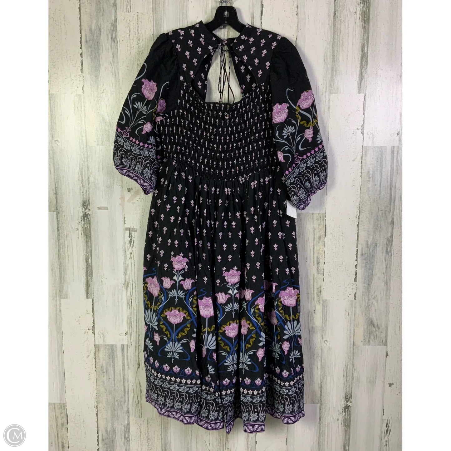 Dress Casual Midi By Anthropologie In Black, Size: 1x