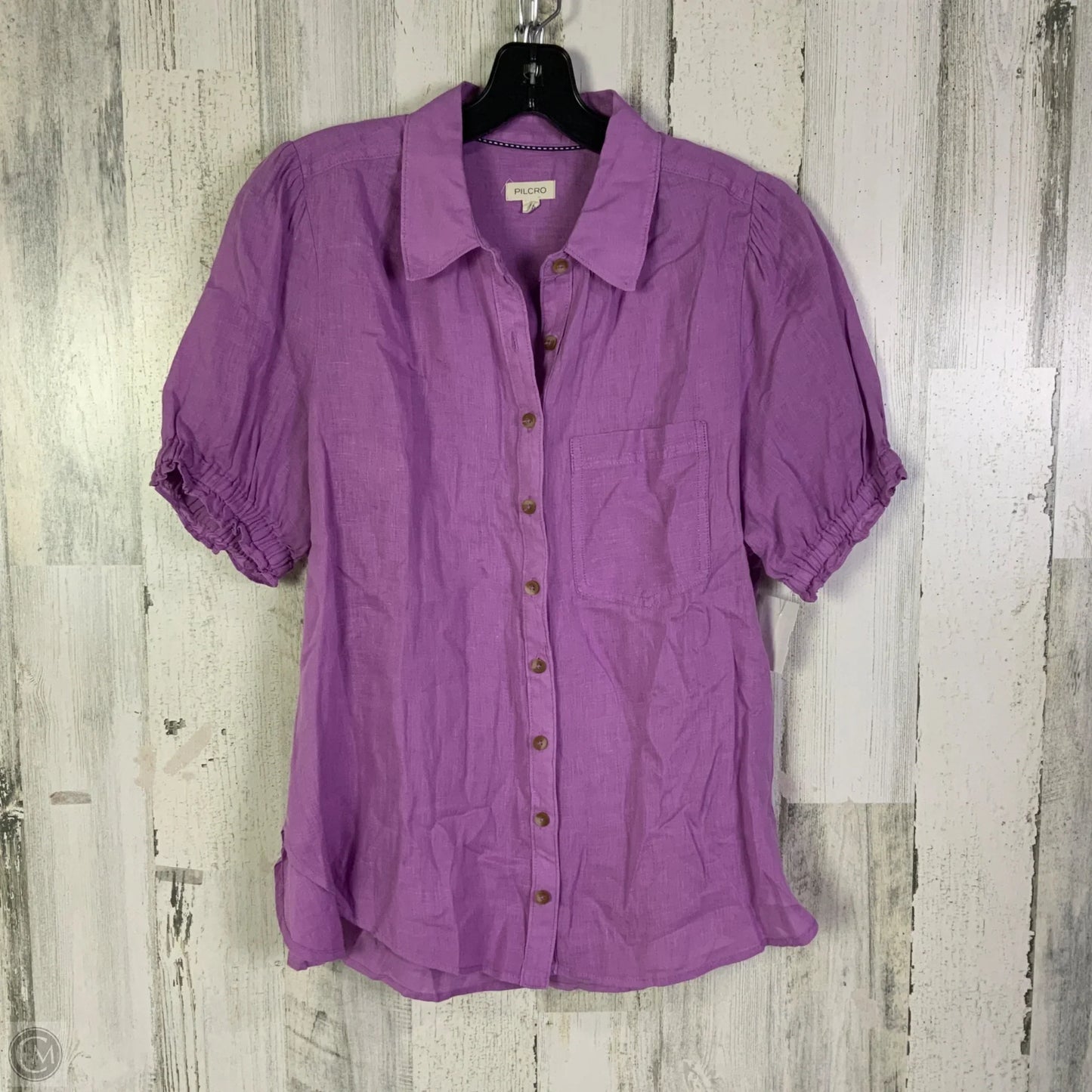 Top Short Sleeve By Pilcro In Purple, Size: M