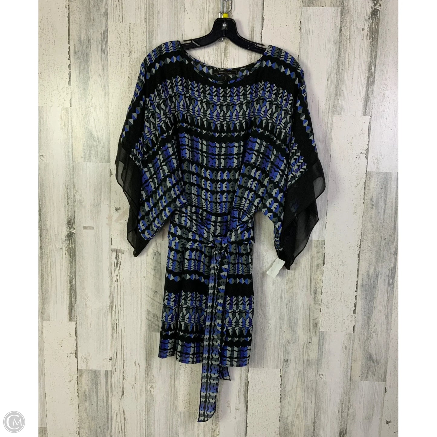Dress Casual Short By Bcbg In Black & Blue, Size: S