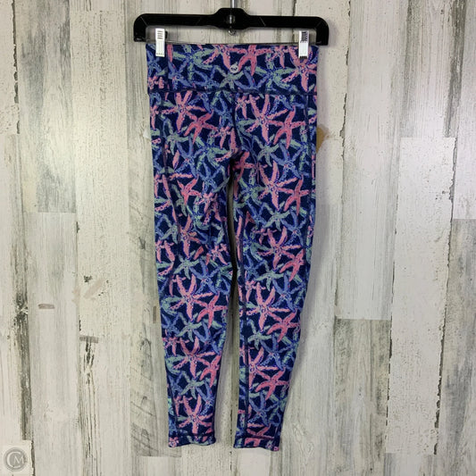 Athletic Leggings By Vineyard Vines In Blue & Pink, Size: Xxs