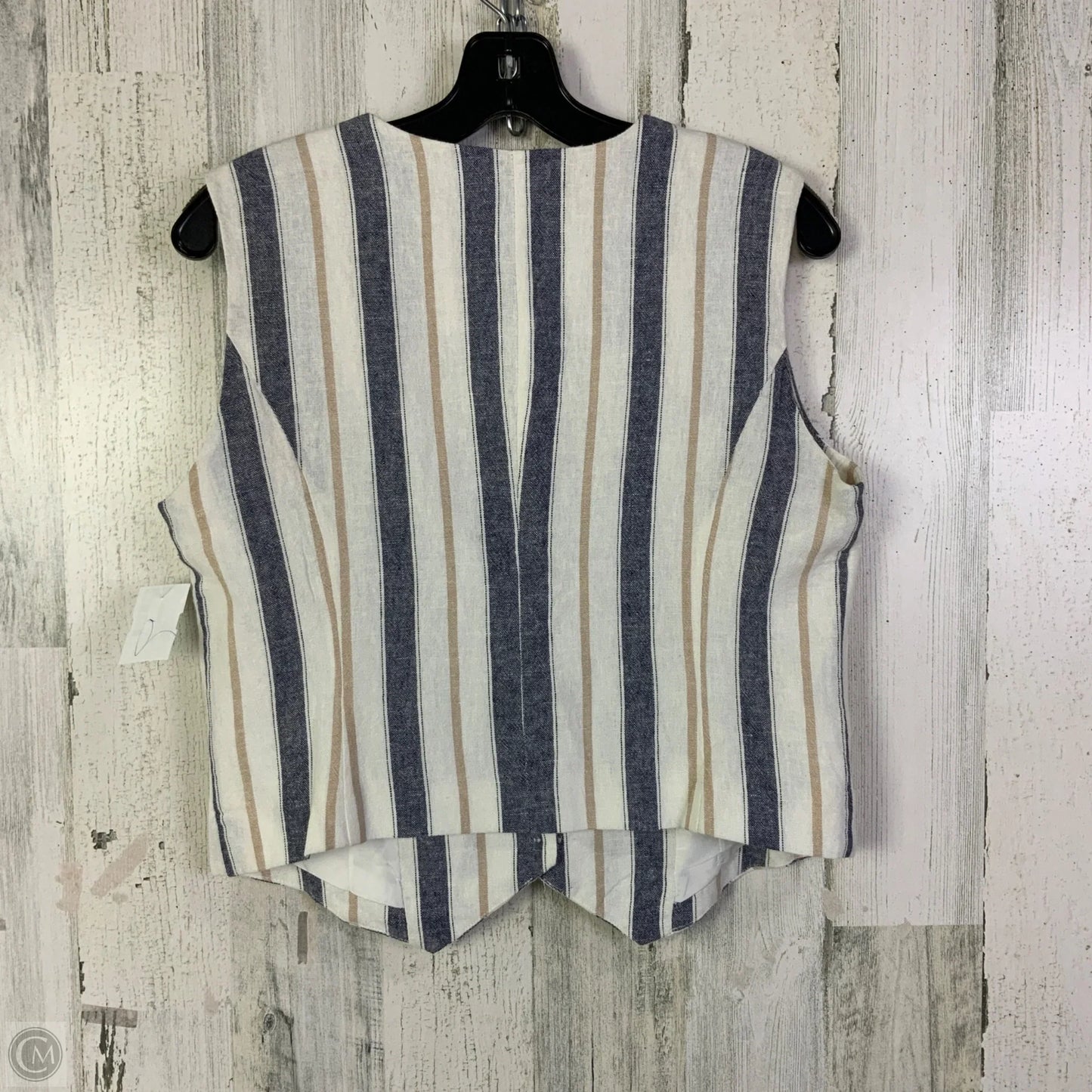 Vest Other By Tahari In Striped Pattern, Size: M
