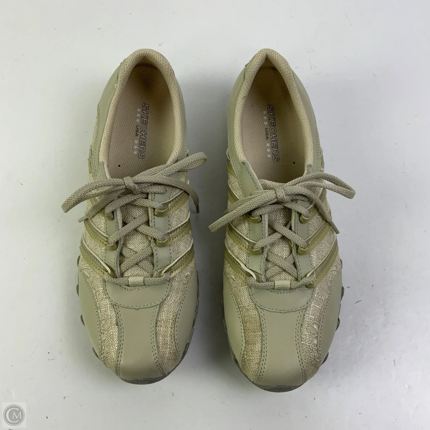 Shoes Athletic By Skechers In Grey & Tan, Size: 8.5